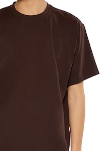 Cotton Curved-Hem Tee