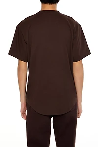 Cotton Curved-Hem Tee