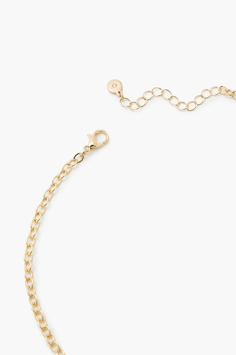 Rose Cross Pendant Necklace