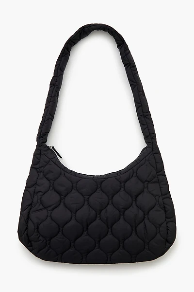 Quilted Nylon Tote Bag