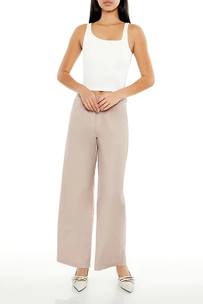 Trouser Mid-Rise Pants