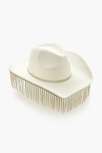 Rhinestone Fringe Cowboy Hat