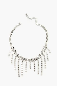 Rhinestone Fringe Anklet