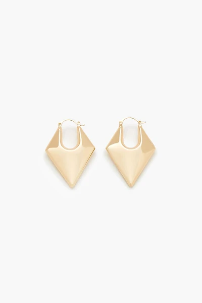 Geo Hoop Earrings
