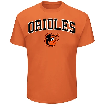 Mens Big And Tall Team Logo Short Sleeve Arch Tee Shirt - Baltimore Orioles