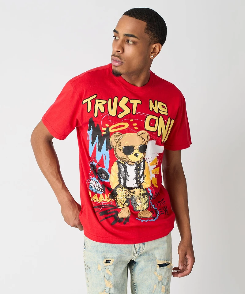 Trust No One Short Sleeve Tee - Red