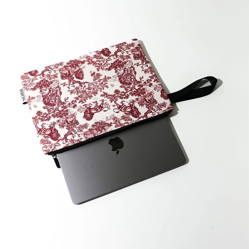 LAPTOP SLEEVE LION TOILE