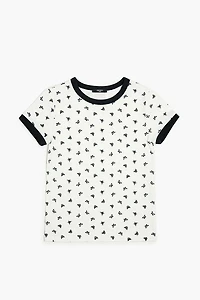 Girls Butterfly Ringer Tee (Kids)