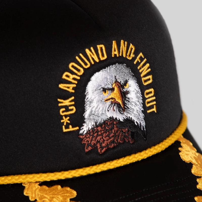 F*CK AROUND and FIND OUT BLACK FOAM TRUCKER