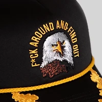 F*CK AROUND and FIND OUT BLACK FOAM TRUCKER