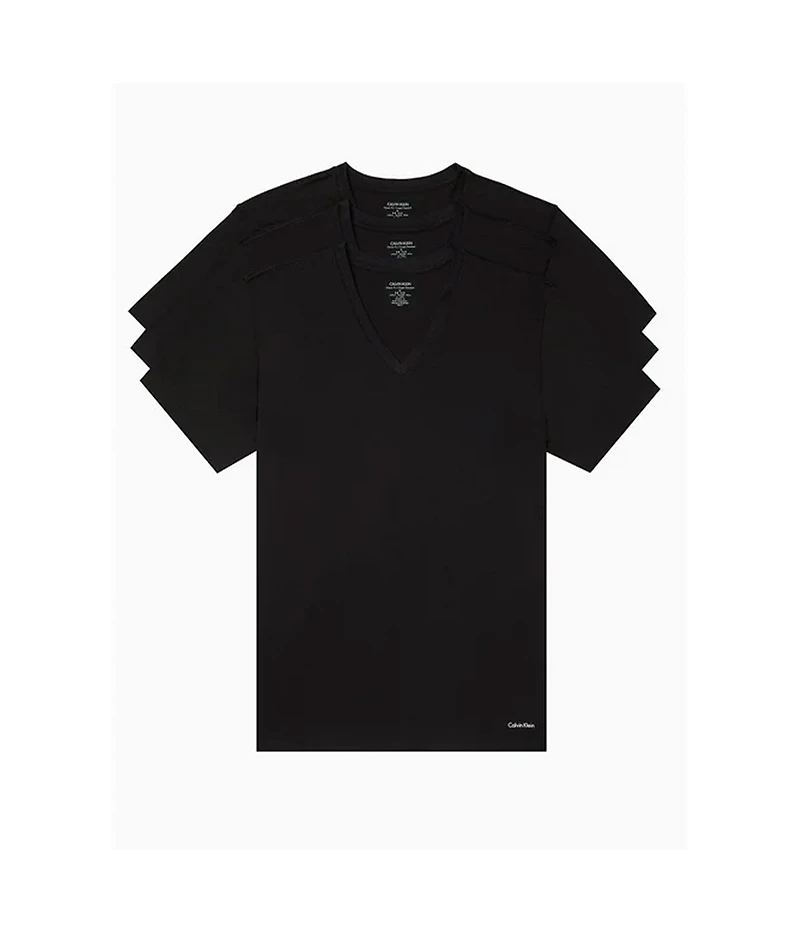 Cotton Classics Short Sleeve V-Neck Classic Fit 3 Pack Tee