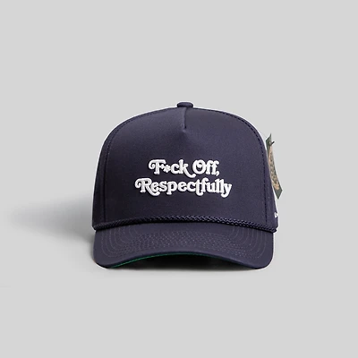RESPECTFULLY DEEP NAVY TRUCKER HAT
