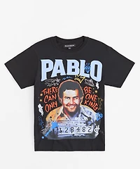 Pablo Graffiti Applique Short Sleeve Tee - Black RTD
