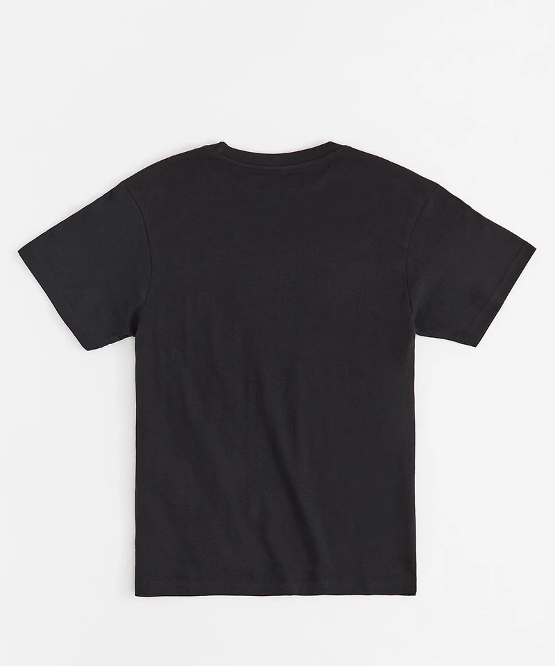Plus Pablo Graffiti Applique Short Sleeve Tee - Black