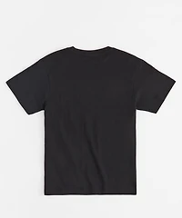 Plus Pablo Graffiti Applique Short Sleeve Tee - Black