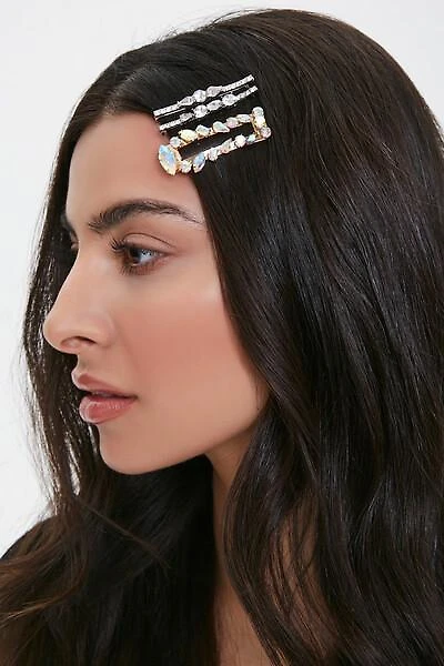 Rhinestone Bobby Pin Set