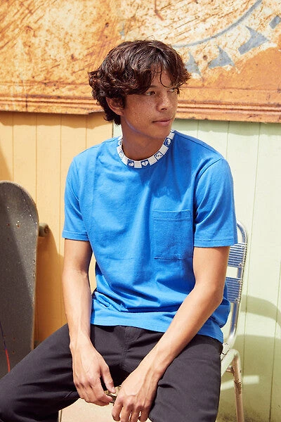 Graphic-Trim Crew Tee