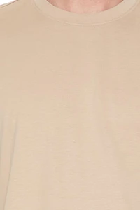 Cotton Crew High-Low Hem Tee