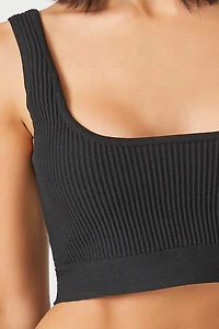 Sweater-Knit Cropped Tank Top