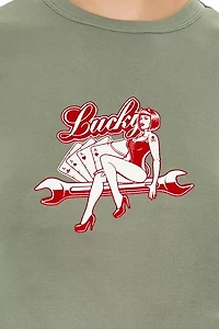 Lucky Graphic Baby Tee
