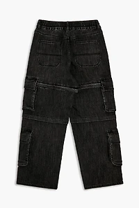 Mid-Rise Baggy Cargo Jeans