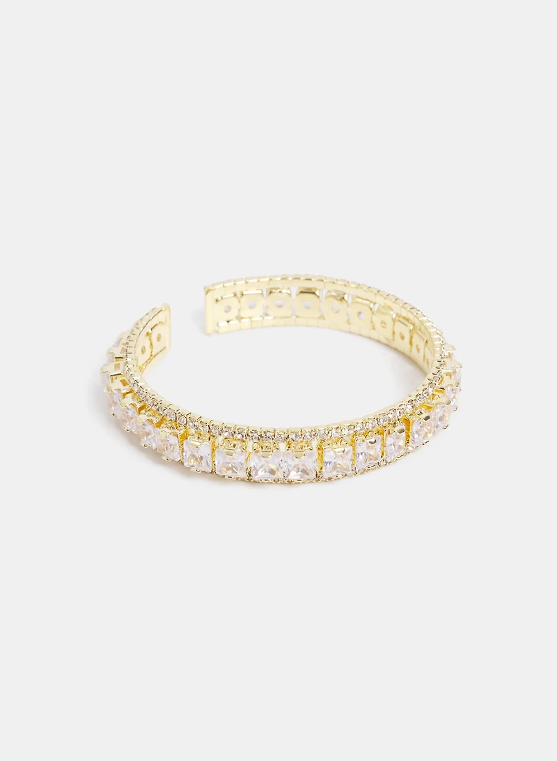 Cubic Zirconia Cuff Bracelet