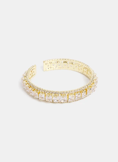 Cubic Zirconia Cuff Bracelet