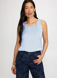 Satin Sleeveless Top