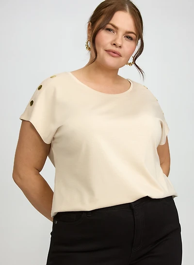 T-shirt à épaules tombantes