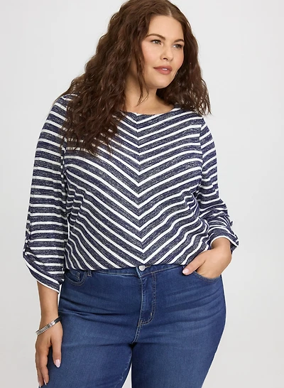 Stripe Knit Top