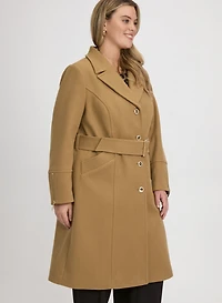 Faux-Fur Collar Coat