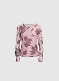 Mesh Floral Top