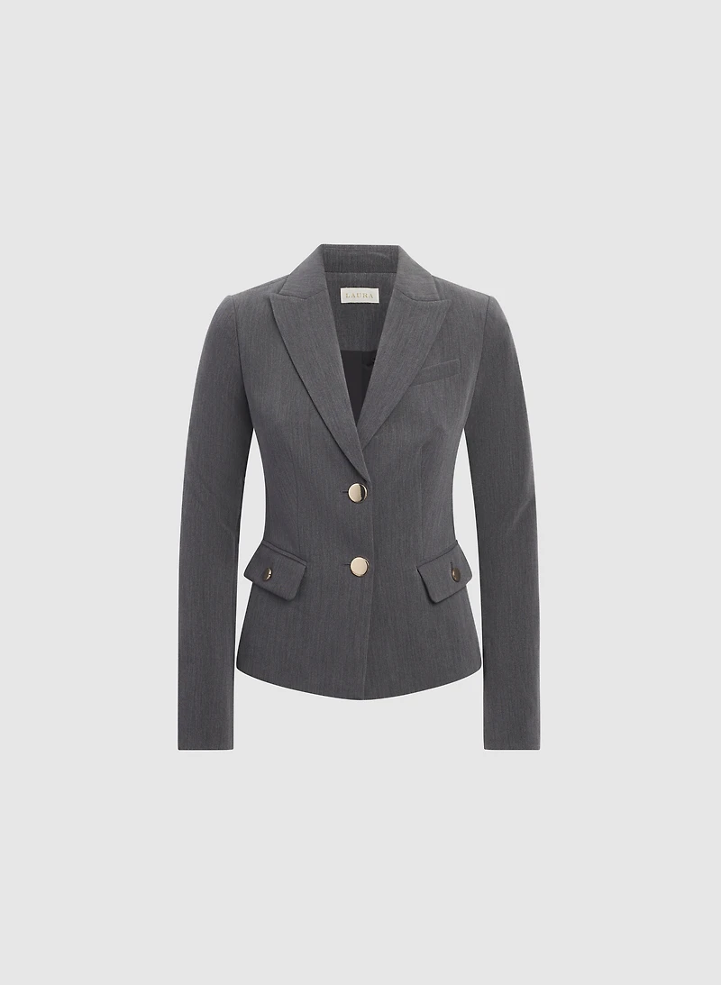 Peplum Back Blazer