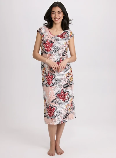Mixed Print Nightgown