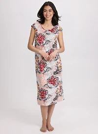Mixed Print Nightgown