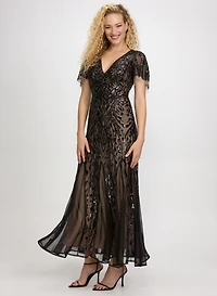 Sequin Mesh Dress