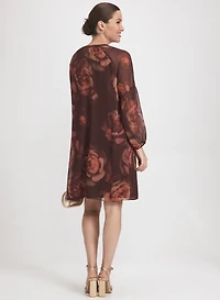 Rose Print Dress