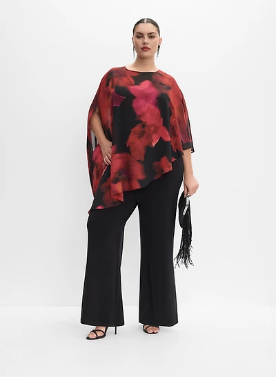Melanie Lyne - Chiffon & Jersey Jumpsuit