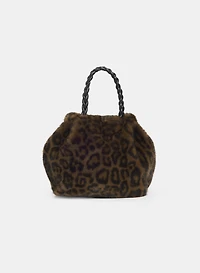 Sac à main en fausse fourrure