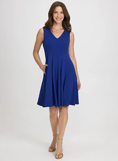 Sleeveless V-Neck Dress