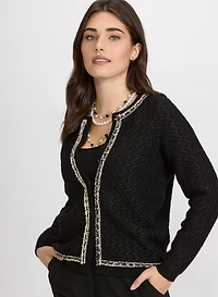 Cardigan en tricot orné de pierres