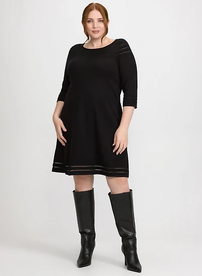 Robe pull à empiècement