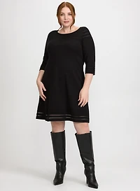 Robe pull à empiècement