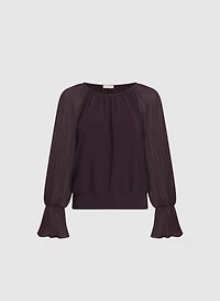Blouse à manches ballon