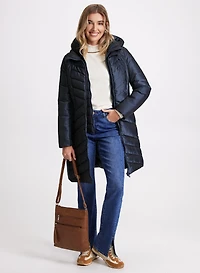 Manteau matelassé à capuchon amovible