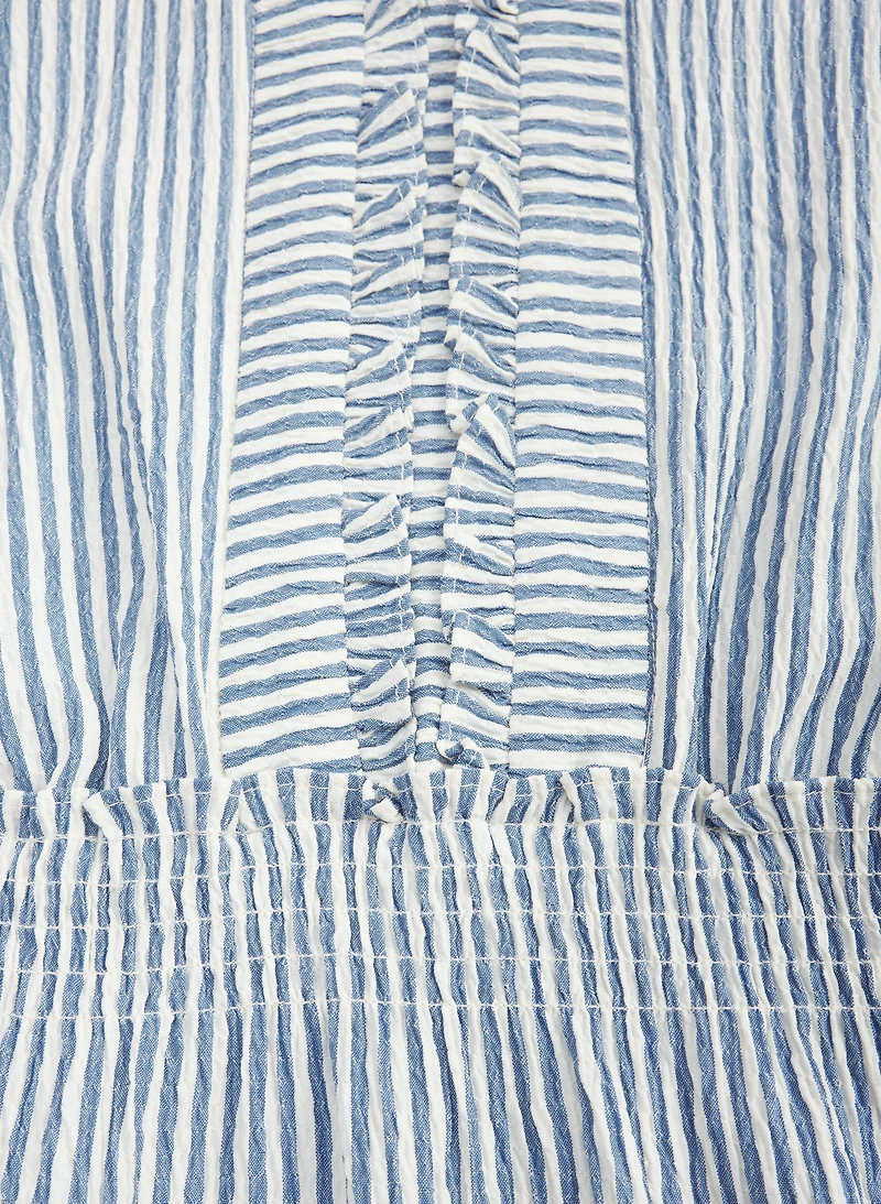 Robe maxi rayée