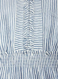 Robe maxi rayée
