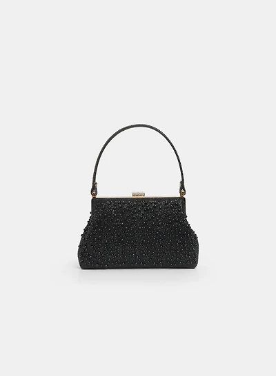 Tonal Beaded Handbag