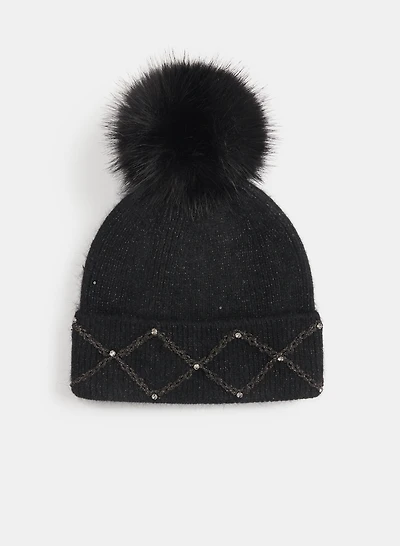 Rhinestone Detail Tuque