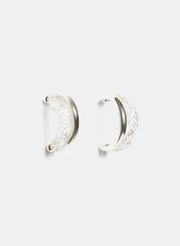 Boucles d'oreilles en anneaux à cristaux